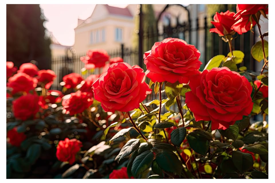 Rosas vermelhas, símbolo do Instituto RosaNeiva